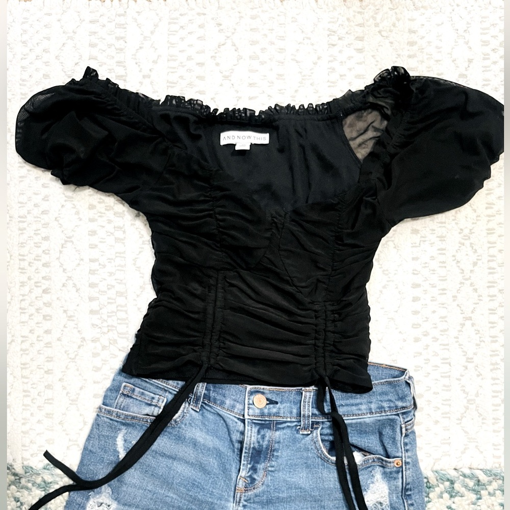 Sexy black crop top